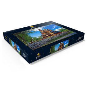 Alternative Darstellung des Puzzle-Motivs Stabkirche in Heddal, Ortsteil von Notodden – Puzzleteile: 200