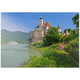 Darstellung des Puzzle Motivs Schloss Schönbühel an der Donau, Schönbühel-Aggsbach, Österreich - Puzzleteile: 1000