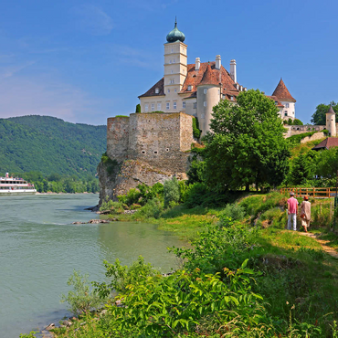 Schloss Schönbühel an der Donau, Schönbühel-Aggsbach, Wachau, Niederösterreich, Österreich 100 Puzzle 3D Modell