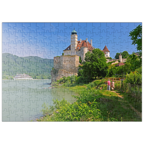 Darstellung des Puzzle-Motivs Schloss Schönbühel an der Donau, Schönbühel-Aggsbach, Österreich – Puzzleteile: 200