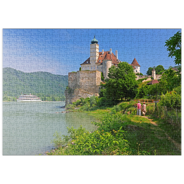 puzzleplate Schloss Schönbühel an der Donau, Schönbühel-Aggsbach, Wachau, Niederösterreich, Österreich 500 Puzzle