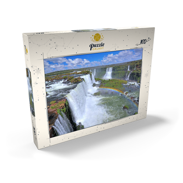 Iguazú-Wasserfälle mit Regenbogen, Paraná, Brasilien 100 Puzzle Schachtel Ansicht2