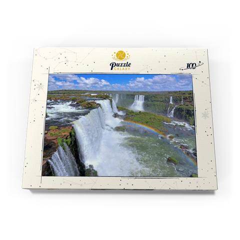 Iguazú-Wasserfälle mit Regenbogen, Paraná, Brasilien 100 Puzzle Schachtel Ansicht3