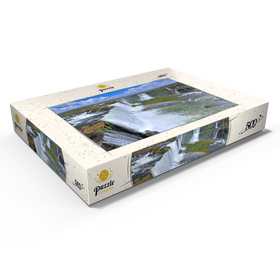 Darstellung des Puzzle Motivs Iguazú-Wasserfälle mit Regenbogen, Paraná, Brasilien - Puzzleteile: 500