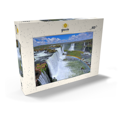 Iguazú-Wasserfälle mit Regenbogen, Paraná, Brasilien 500 Puzzle Schachtel Ansicht2