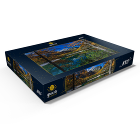 Darstellung des Puzzle Motivs Pragser Wildsee im Naturpark Fanes-Sennes-Prags, Dolomiten, Trentino-Südtirol - Puzzleteile: 1000