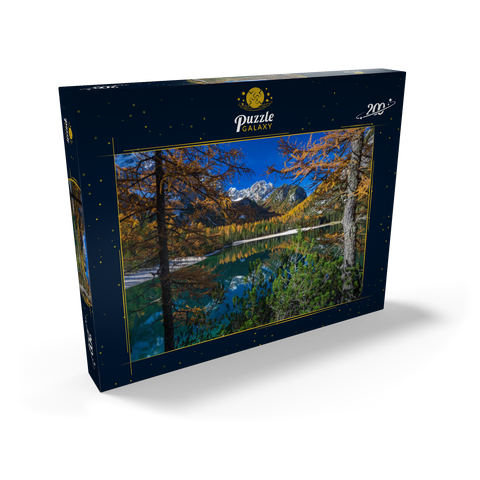 Pragser Wildsee im Naturpark Fanes-Sennes-Prags, Dolomiten, Provinz Bozen, Trentino-Südtirol 200 Puzzle Schachtel Ansicht2