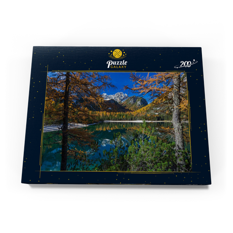 Pragser Wildsee im Naturpark Fanes-Sennes-Prags, Dolomiten, Provinz Bozen, Trentino-Südtirol 200 Puzzle Schachtel Ansicht3