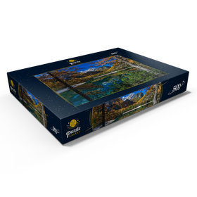 Darstellung des Puzzle Motivs Pragser Wildsee im Naturpark Fanes-Sennes-Prags, Dolomiten, Trentino-Südtirol - Puzzleteile: 500