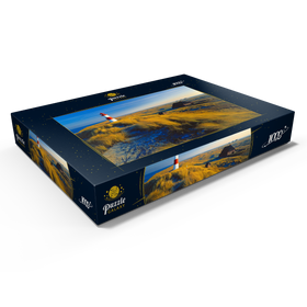 Darstellung des Puzzle Motivs Östlicher Leuchtturm am Ellenbogen, List, Insel Sylt - Puzzleteile: 1000
