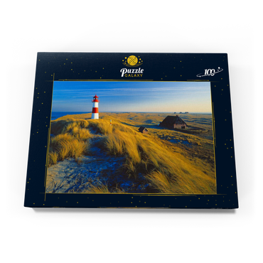 Östlicher Leuchtturm am Ellenbogen, List, Insel Sylt 100 Puzzle Schachtel Ansicht3