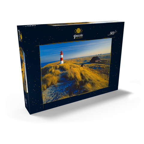 Östlicher Leuchtturm am Ellenbogen, List, Insel Sylt 500 Puzzle Schachtel Ansicht2