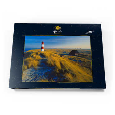 Östlicher Leuchtturm am Ellenbogen, List, Insel Sylt 500 Puzzle Schachtel Ansicht3