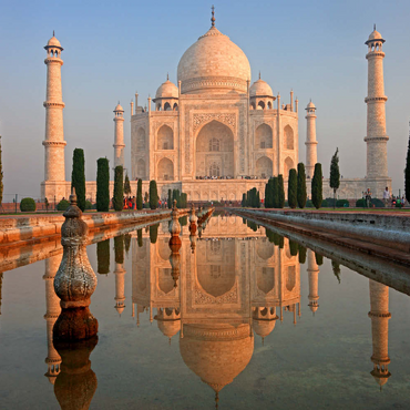 Taj Mahal, Agra, Uttar Pradesh, Indien 100 Puzzle 3D Modell