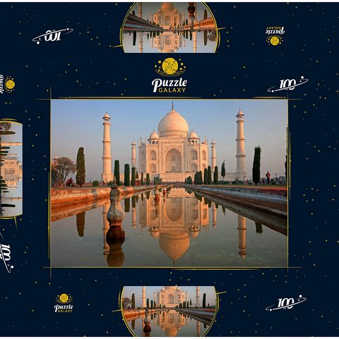 Taj Mahal, Agra, Uttar Pradesh, Indien 100 Puzzle Schachtel 3D Modell