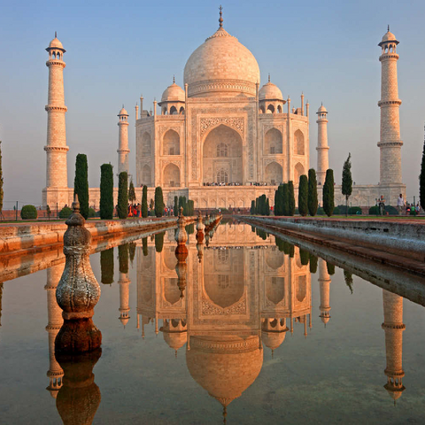 Taj Mahal, Agra, Uttar Pradesh, Indien 500 Puzzle 3D Modell