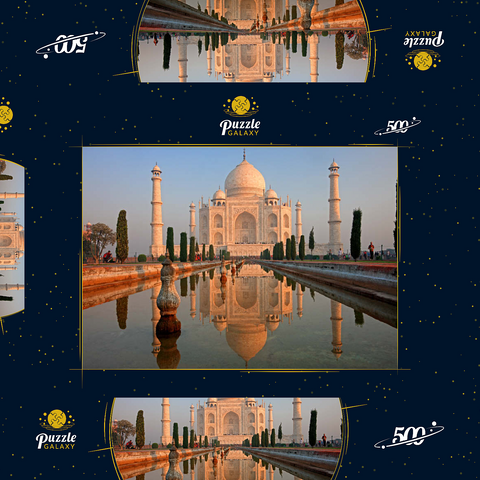 Taj Mahal, Agra, Uttar Pradesh, Indien 500 Puzzle Schachtel 3D Modell