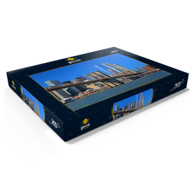 Alternative Darstellung des Puzzle-Motivs Blick zur Brooklyn Bridge mit One World Trade Center, Manhattan, New York City, USA – Puzzleteile: 200