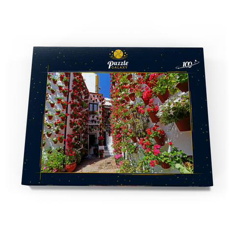 Festival der Patios in der Altstadt von Cordoba, Andalusien, Spanien 100 Puzzle Schachtel Ansicht3