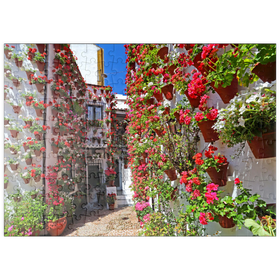 Darstellung des Puzzle Motivs Festival der Patios in der Altstadt von Cordoba, Andalusien, Spanien - Puzzleteile: 200