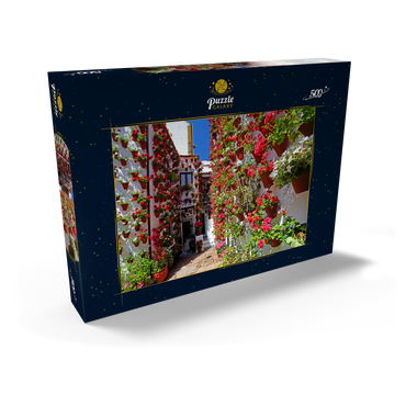 Festival der Patios in der Altstadt von Cordoba, Andalusien, Spanien 500 Puzzle Schachtel Ansicht2