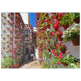 Darstellung des Puzzle-Motivs Festival der Patios in der Altstadt von Cordoba, Andalusien, Spanien – Puzzleteile: 500
