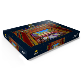 Darstellung des Puzzle Motivs Verziertes Eingangstor zum Park der Sommerresidenz des Dalai Lamas, Tibet - Puzzleteile: 200