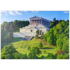 Darstellung des Puzzle-Motivs Walhalla an der Donau bei Donaustauf, Oberpfalz, Bayern, Deutschland – Puzzleteile: 1000
