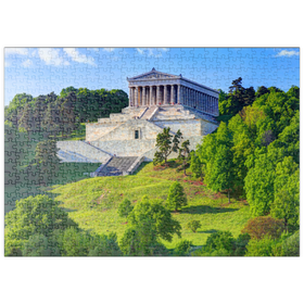 Darstellung des Puzzle Motivs Walhalla an der Donau bei Donaustauf, Oberpfalz, Bayern, Deutschland - Puzzleteile: 500