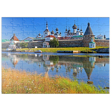 puzzleplate Solowezki-Kloster auf den Solowezki-Inseln im Weissen Meer, Oblast Archangelsk, Russland 100 Puzzle