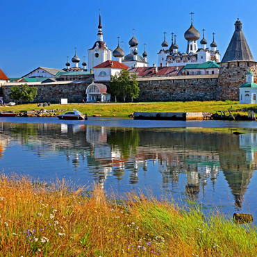Solowezki-Kloster auf den Solowezki-Inseln im Weissen Meer, Oblast Archangelsk, Russland 100 Puzzle 3D Modell