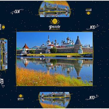 Solowezki-Kloster auf den Solowezki-Inseln im Weissen Meer, Oblast Archangelsk, Russland 100 Puzzle Schachtel 3D Modell