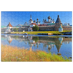 Darstellung des Puzzle-Motivs Solowezki-Kloster auf den Solowezki-Inseln im Weissen Meer, Russland – Puzzleteile: 200
