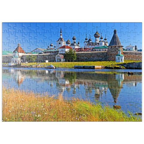 puzzleplate Solowezki-Kloster auf den Solowezki-Inseln im Weissen Meer, Oblast Archangelsk, Russland 200 Puzzle