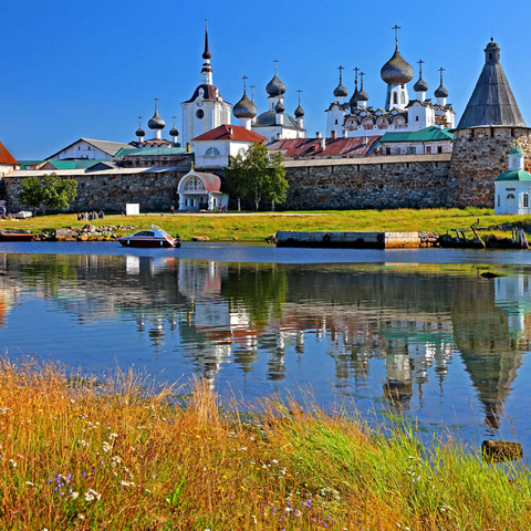 Solowezki-Kloster auf den Solowezki-Inseln im Weissen Meer, Oblast Archangelsk, Russland 200 Puzzle 3D Modell