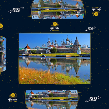 Solowezki-Kloster auf den Solowezki-Inseln im Weissen Meer, Oblast Archangelsk, Russland 500 Puzzle Schachtel 3D Modell
