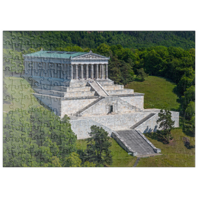 Darstellung des Puzzle-Motivs Blick zur Walhalla an der Donau bei Donaustauf, Oberpfalz, Bayern, Deutschland – Puzzleteile: 200