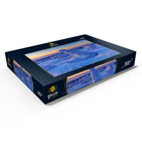 Darstellung des Puzzle Motivs Winter am Gipfel des Brocken (1142m), Harz, Sachsen-Anhalt, Deutschland - Puzzleteile: 500