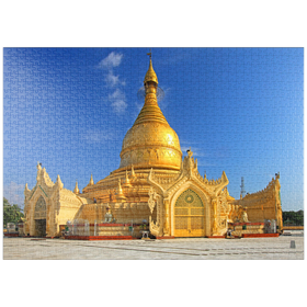 Darstellung des Puzzle-Motivs Maha Wizaya Pagode in Yangon, Myanmar (Burma) – Puzzleteile: 1000