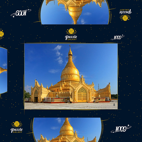 Maha Wizaya Pagode in Yangon, Myanmar (Burma) 1000 Puzzle Schachtel 3D Modell