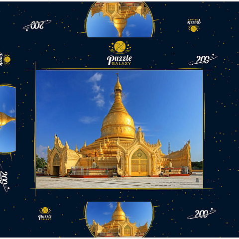 Maha Wizaya Pagode in Yangon, Myanmar (Burma) 200 Puzzle Schachtel 3D Modell
