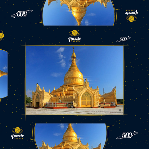 Maha Wizaya Pagode in Yangon, Myanmar (Burma) 500 Puzzle Schachtel 3D Modell