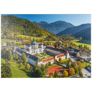 puzzleplate Gemeinde Ettal mit dem Kloster Ettal 1000 Puzzle