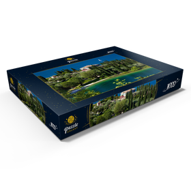 Alternative Darstellung des Puzzle-Motivs Punta San Vigilio, Gardasee, Provinz Verona, Italien – Puzzleteile: 1000