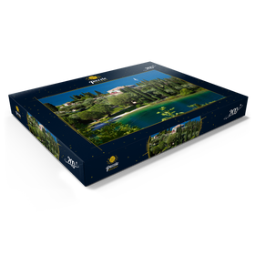 Alternative Darstellung des Puzzle-Motivs Punta San Vigilio, Gardasee, Provinz Verona, Italien – Puzzleteile: 200