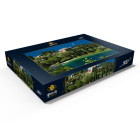 Darstellung des Puzzle Motivs Punta San Vigilio, Gardasee, Provinz Verona, Italien - Puzzleteile: 500