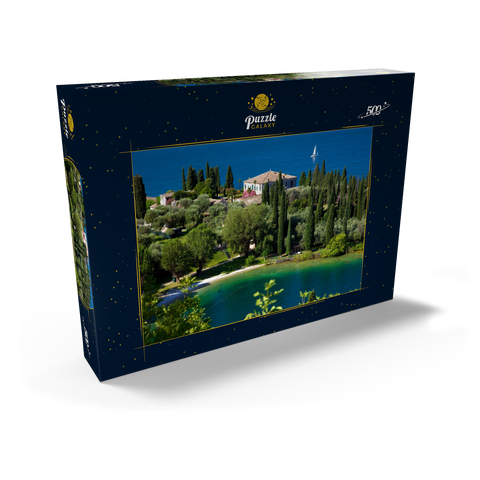 Punta San Vigilio, Gardasee, Provinz Verona, Venetien, Italien 500 Puzzle Schachtel Ansicht2