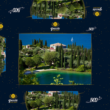 Punta San Vigilio, Gardasee, Provinz Verona, Venetien, Italien 500 Puzzle Schachtel 3D Modell