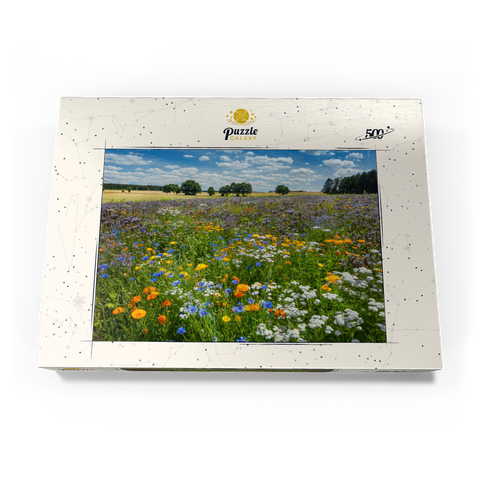 Sommerliche Blumenwiese bei Eichstätt 500 Puzzle Schachtel Ansicht3