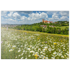 Darstellung des Puzzle Motivs Schönenbergkirche, Wallfahrtskirche Schönenberg bei Ellwangen - Puzzleteile: 100